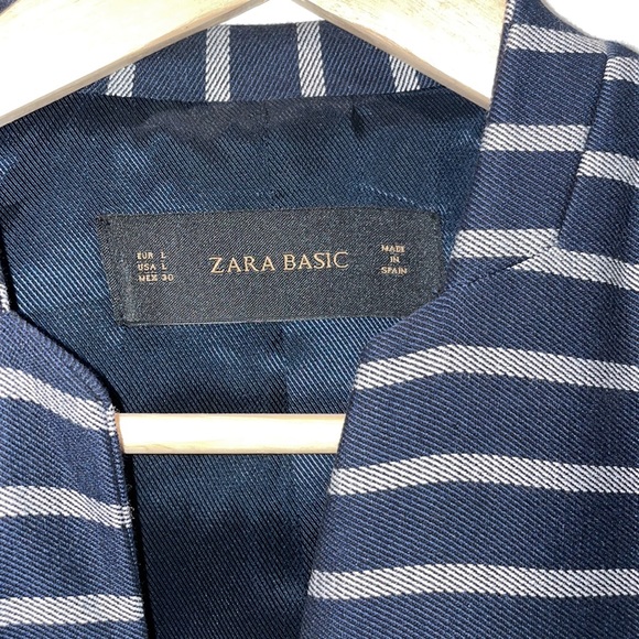 Zara Dark Blue striped blazer - Picture 2 of 5